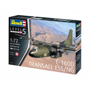 KIT PARA MONTAR REVELL AVIÃO C-160D TRANSALL ESS/NG ELOKA 1/72 264 PEÇAS REV 03916